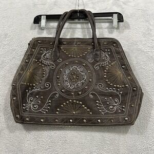 Aldo Bag Tote Hand Bag Large Brown Country Western Festival Y2K 12.5 x 16